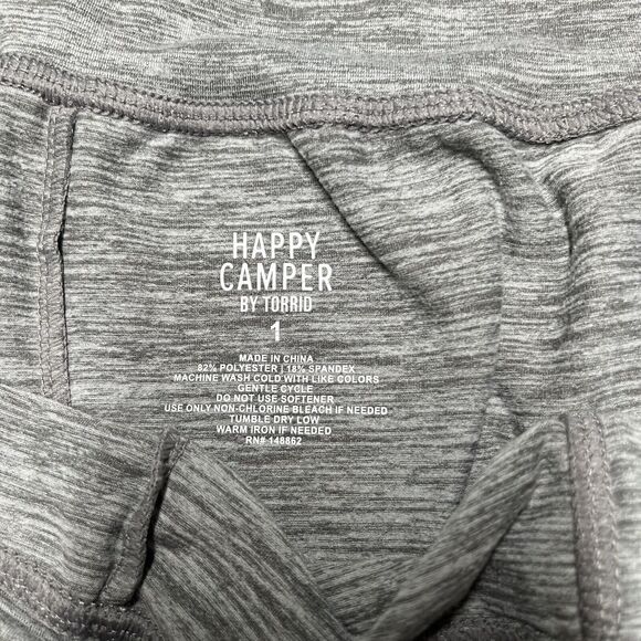Torrid Happy Camper Womens 1X Jogger Pants Gray Soft Performance High Rise Plus - Picture 3 of 8